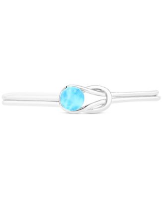 Larimar Knot браслет-кафф (2 ct. t.w.) из стерлингового серебра