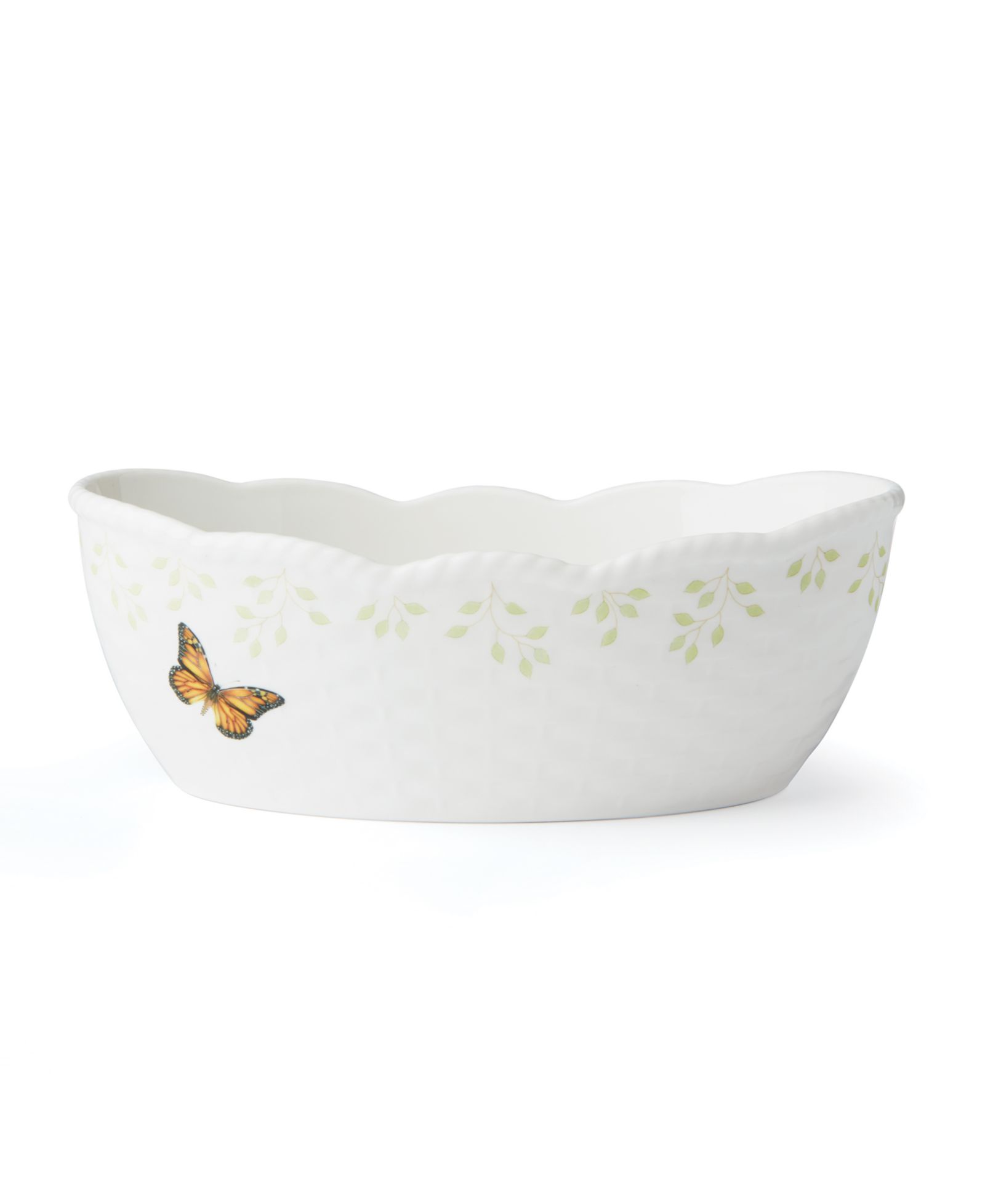 Корзинка для хлеба Lenox Butterfly Meadow Scalloped Oval