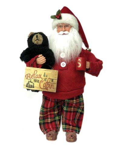 Украшение 15" Relax At The Cabin Claus