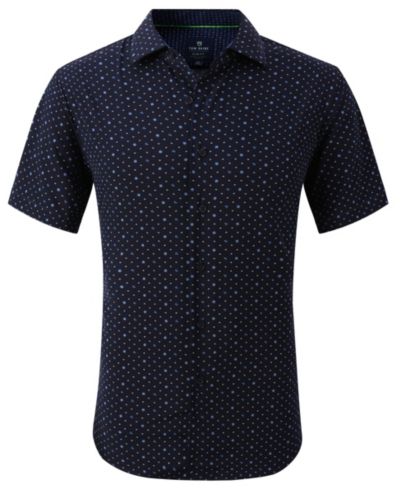 Мужская рубашка Slim Fit с коротким рукавом