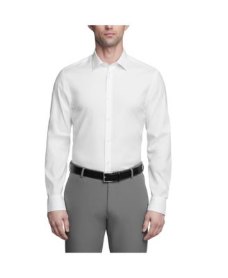 Мужская рубашка Calvin Klein Men's Refined Cotton Stretch Slim Fit Dress Shirt