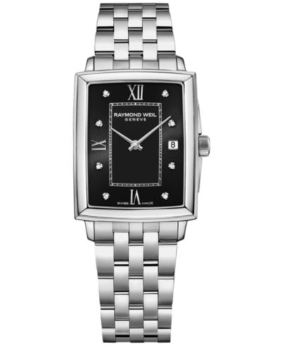 Женские часы Raymond Weil Swiss Toccata Diamond Stainless Steel Bracelet 22.6x28.1mm