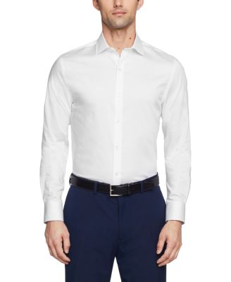 Tommy Hilfiger Мужская рубашка TH Flex Slim Fit из стрейч-твилла, не мнётся