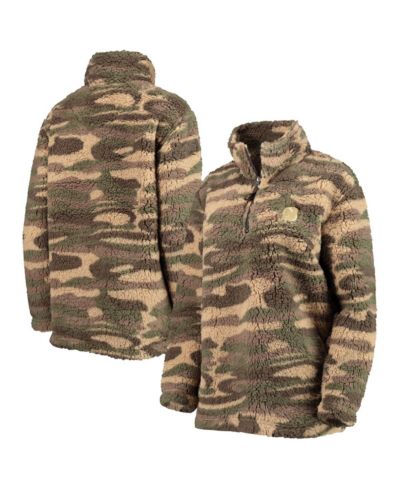 Women's G-III Sports by Carl Banks Camo New Jersey Devils Sherpa Quarter-Zip Jacket
