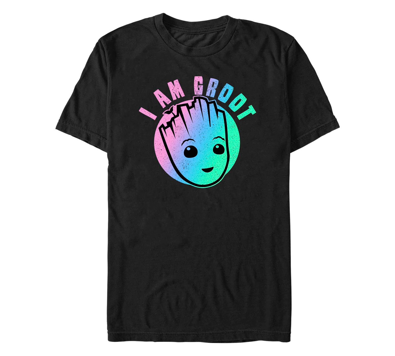Men's Marvel Film I am Groot Round Short Sleeve T-shirt