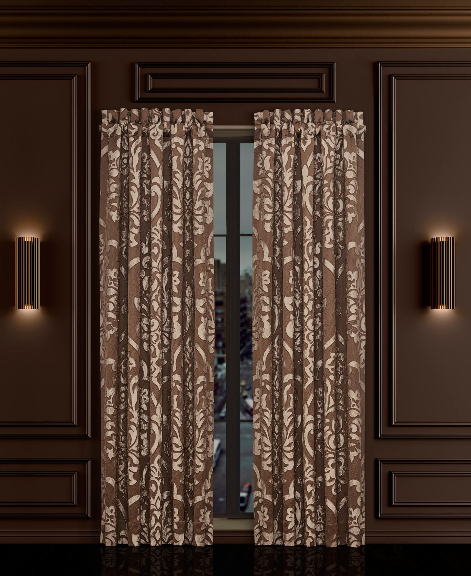 J Queen New York Surano Window Panel Pair, 50" x 84"