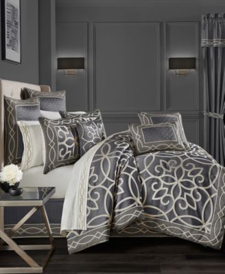 J Queen New York Deco 4-Pc. Comforter Set, King
