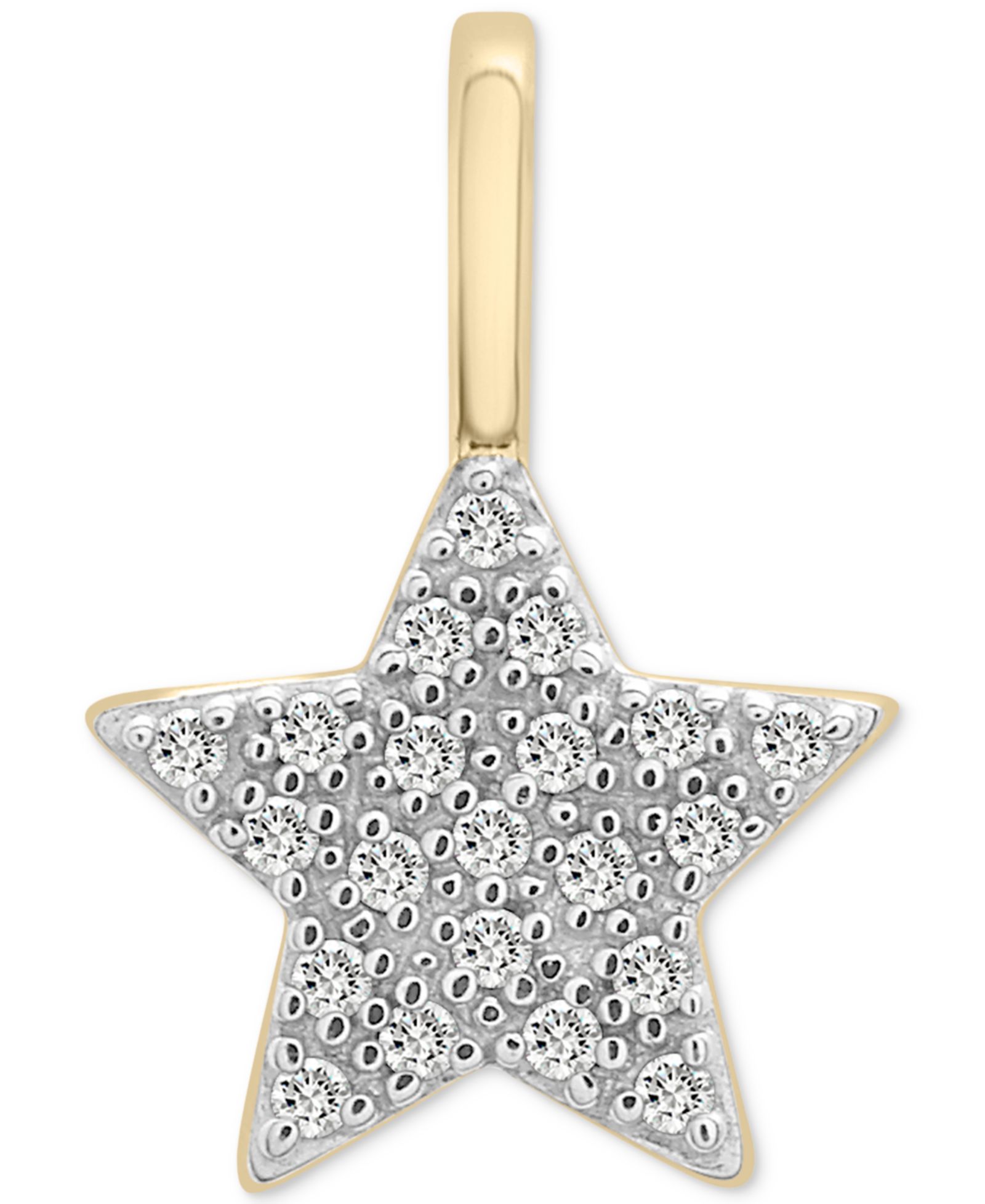 Подвеска Wrapped™ Diamond Star Charm (1/20 ct. t.w.) в 10k золоте