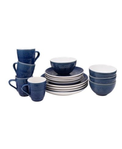 Euro Ceramica Fez 16 Pc. Dinnerware Set, Service for 4