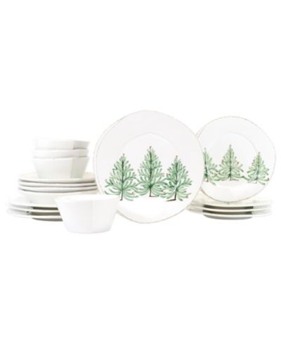 VIETRI Lastra Holiday 16 Pc. Place Setting, Service for 4