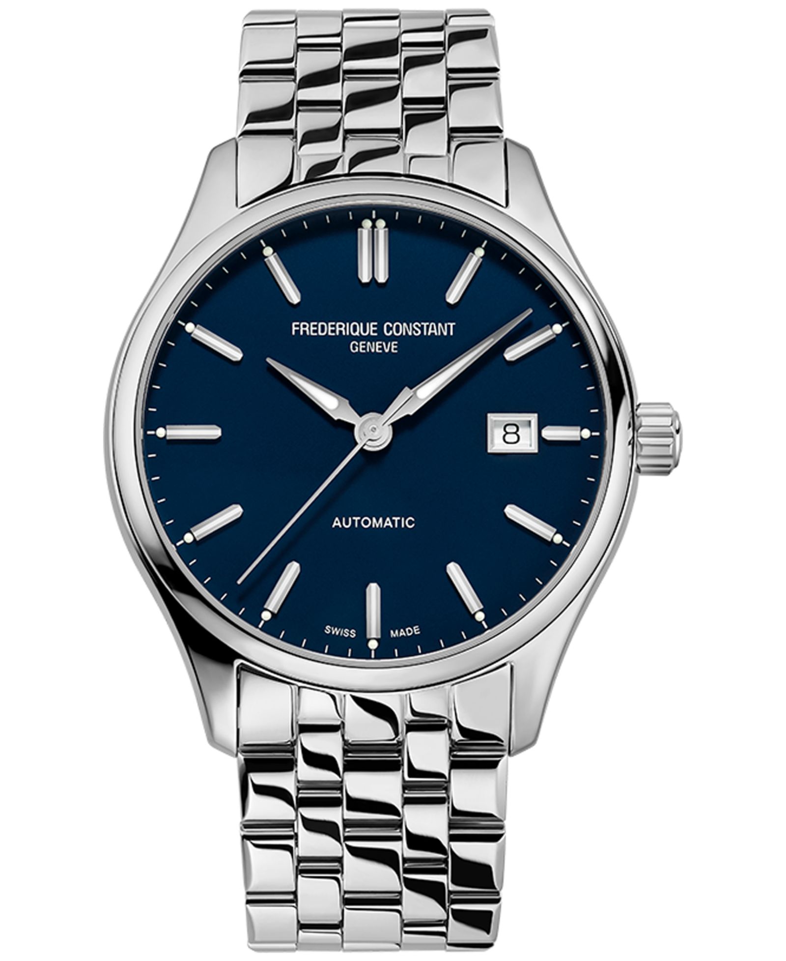 Frederique Constant Men's Swiss Automatic Stainless Steel Bracelet Watch 40mm