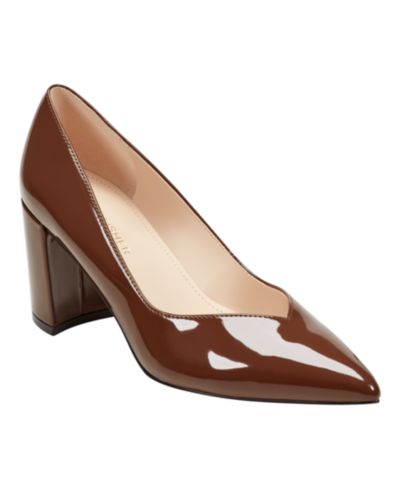 Marc Fisher Women's Caitlin Sweetheart Topline Block Heel Pumps