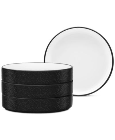 Noritake Colortex Stone Stax Deep Plates, Set of 4