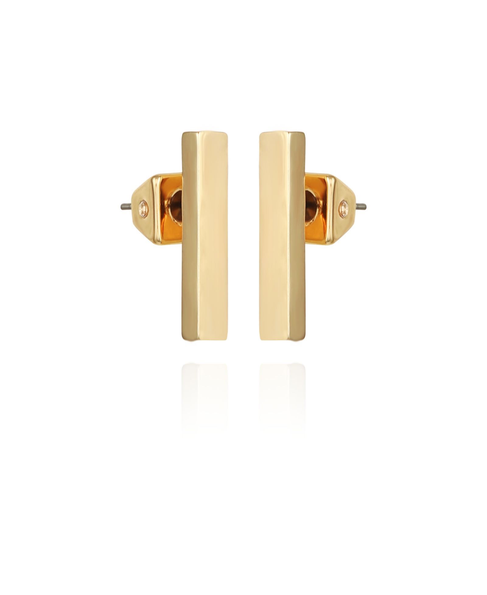 Vince Camuto Gold-Tone Rectangle Bar Stud Earrings