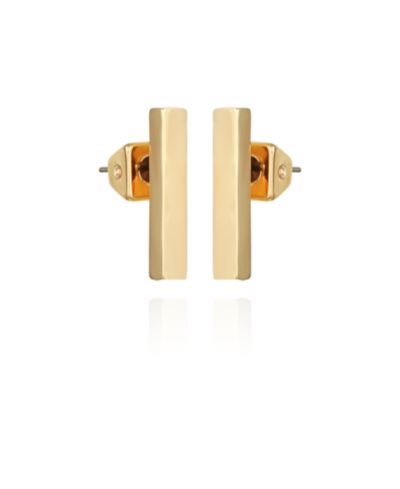 Vince Camuto Gold-Tone Rectangle Bar Stud Earrings