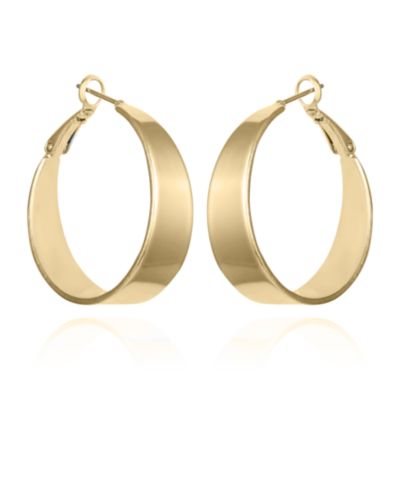 Серьги-кольца Vince Camuto Gold-Tone Band Thick
