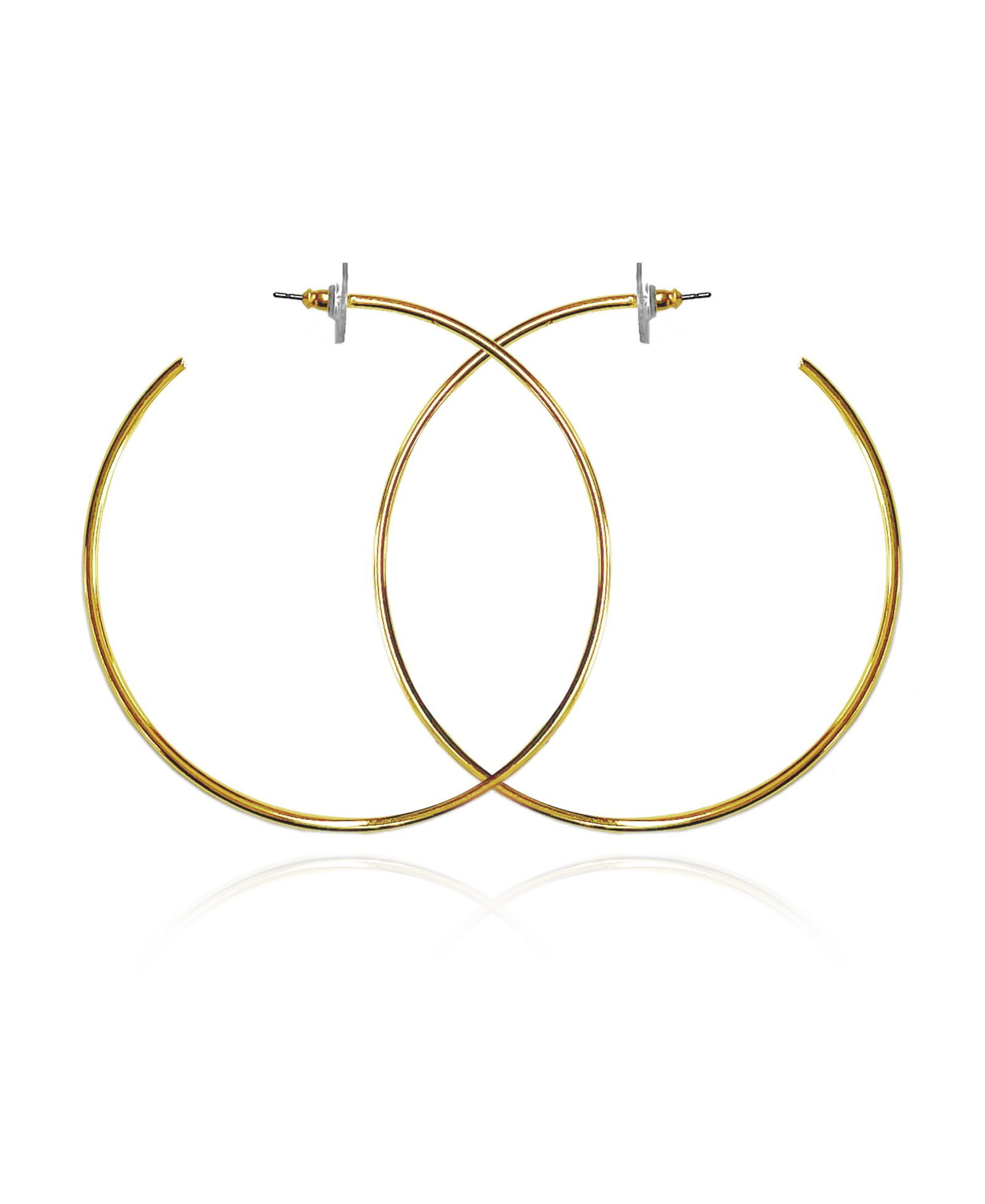Серьги-кольца Vince Camuto Gold-Tone Extra Large Open Hoop