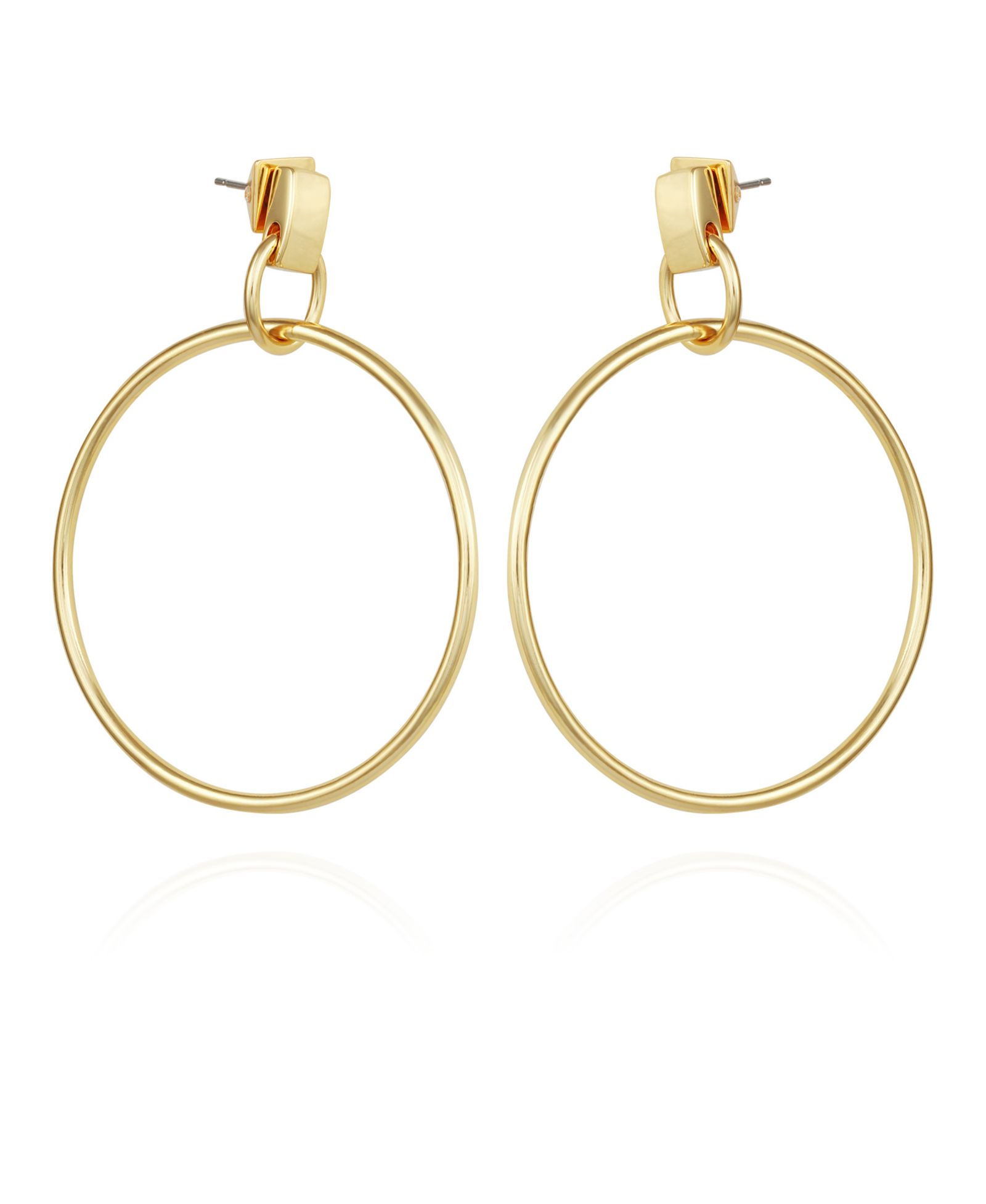 Серьги-подвески Vince Camuto Gold-Tone Hoop
