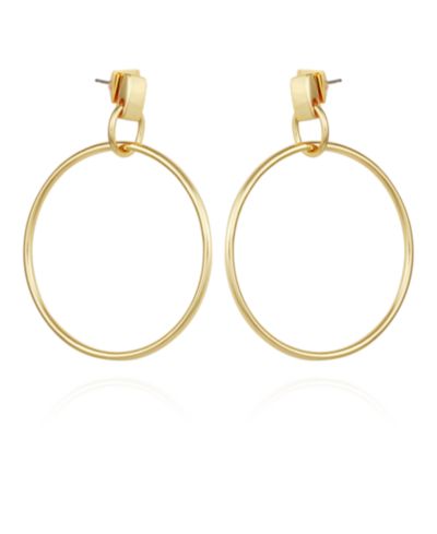 Серьги-подвески Vince Camuto Gold-Tone Hoop