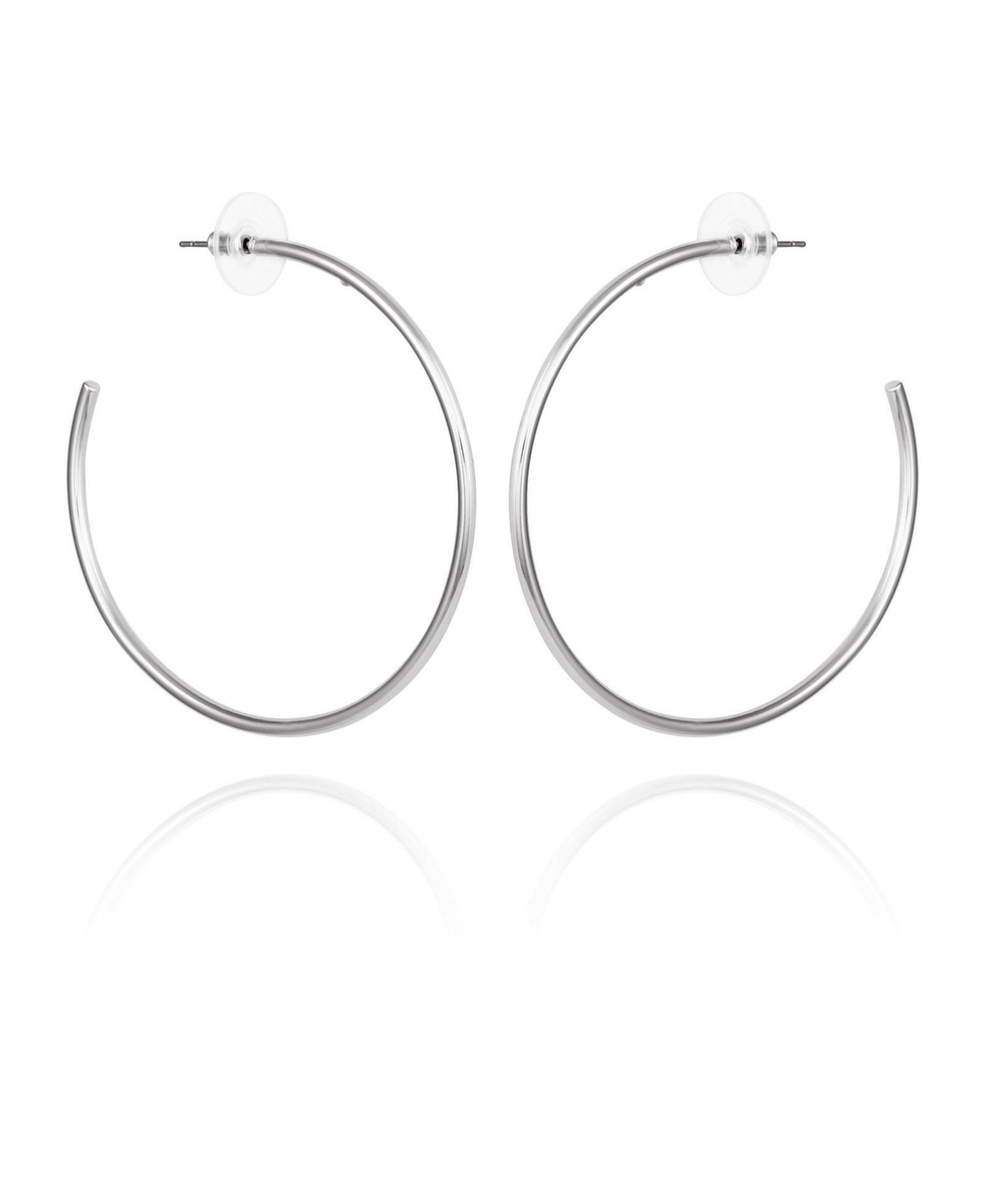Vince Camuto крупные серьги-кольца Silver-Tone