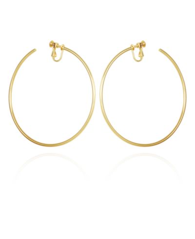 Золотистые серьги-кольца Vince Camuto XL с зажимом