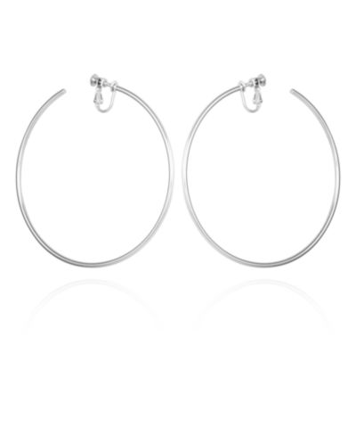 Vince Camuto серебристые серьги-кольца с зажимом Extra Large