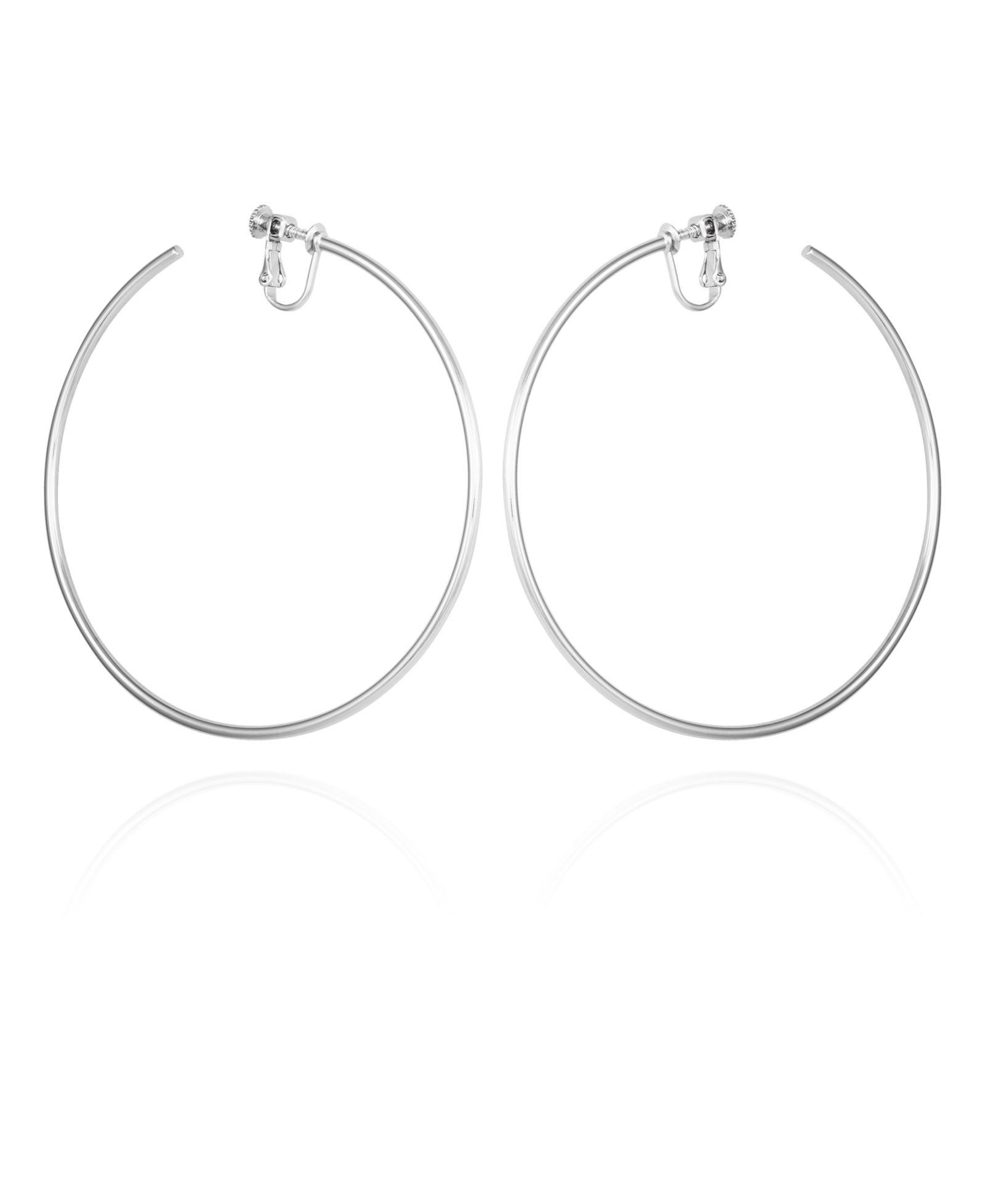Vince Camuto серебристые крупные серьги-кольца