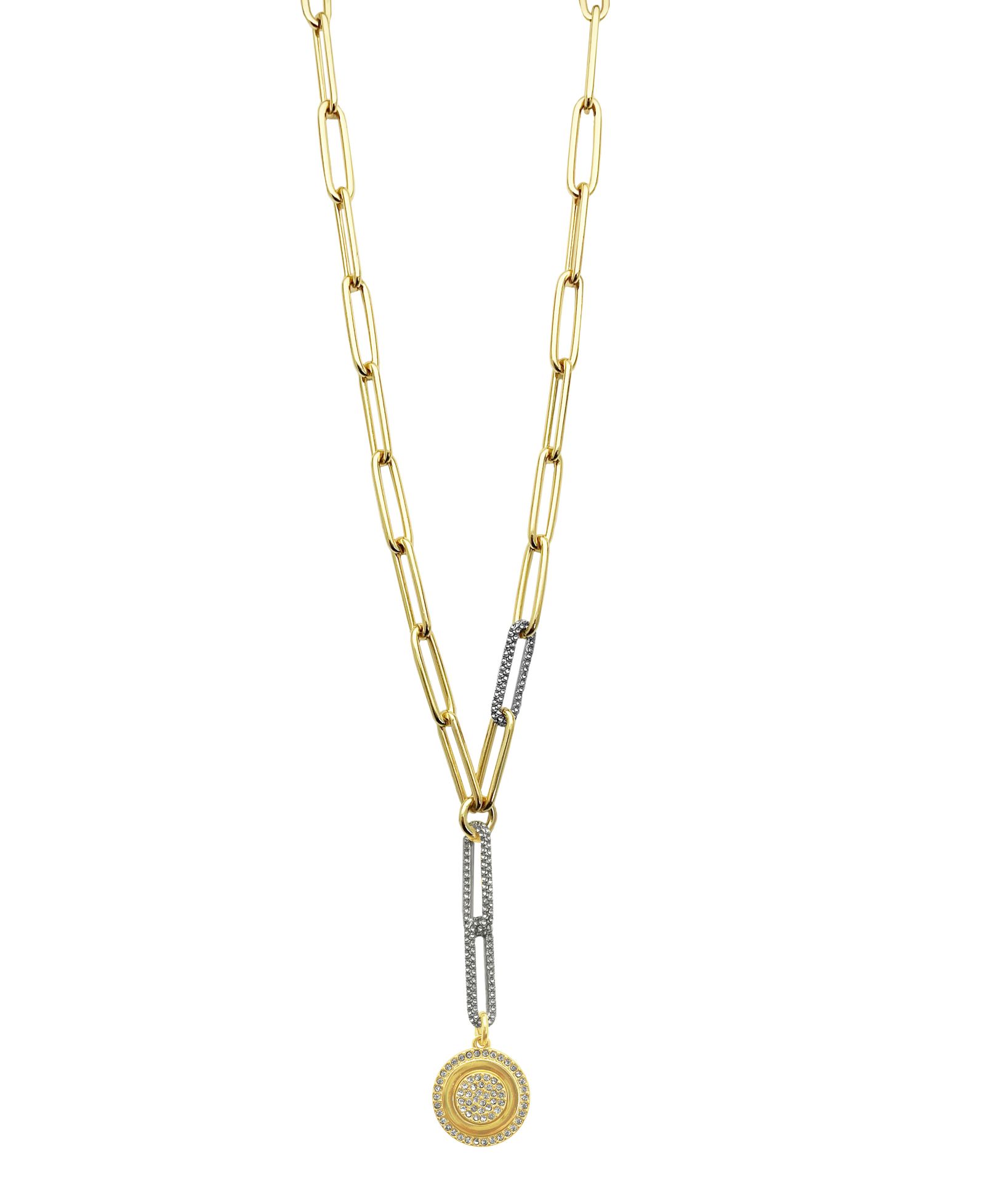 Ожерелье Vince Camuto Two-Tone Coin Pendant Y
