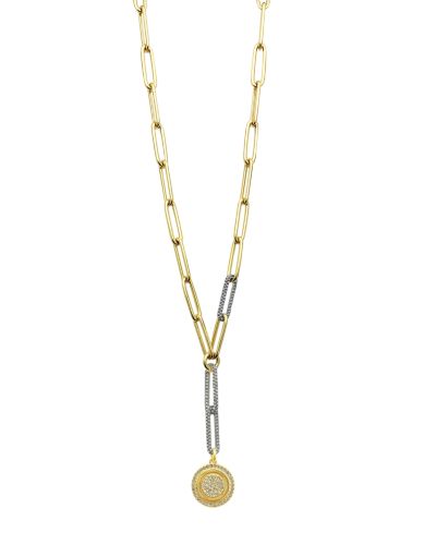 Ожерелье Vince Camuto Two-Tone Coin Pendant Y