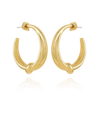 Vince Camuto Серьги Gold-Tone Open Knotted Hoop C