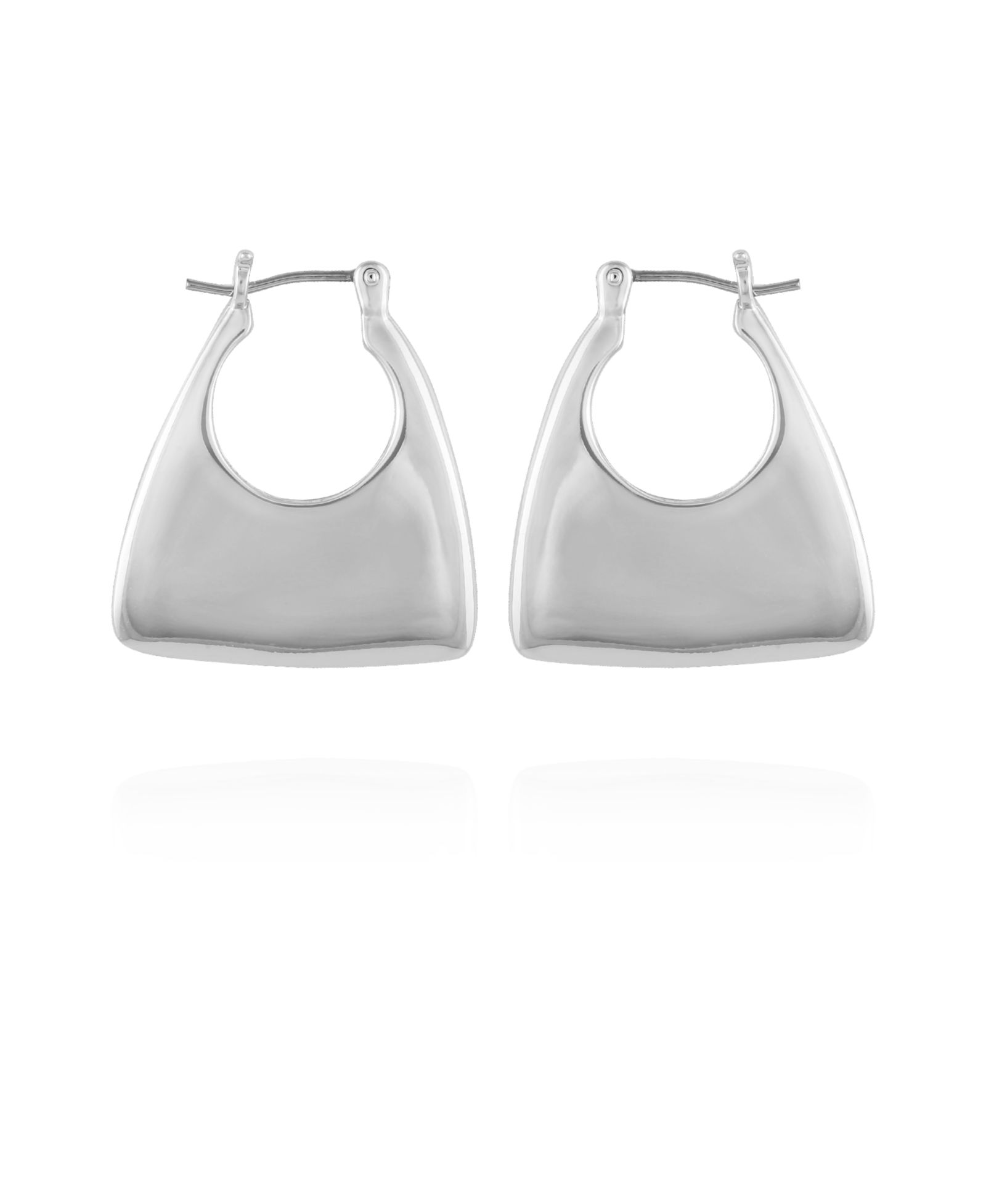 Серьги-кольца Vince Camuto Silver-Tone Click Hoop
