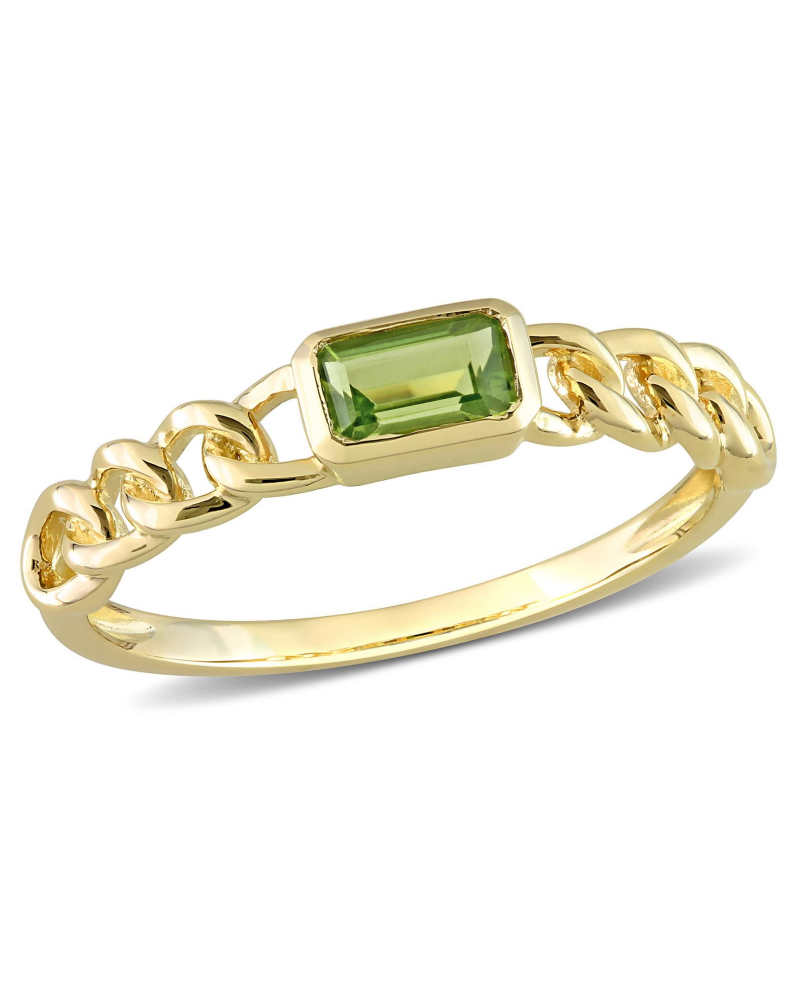 Citrine (1/3 ct. t.w.) Link Ring in 10k Yellow Gold