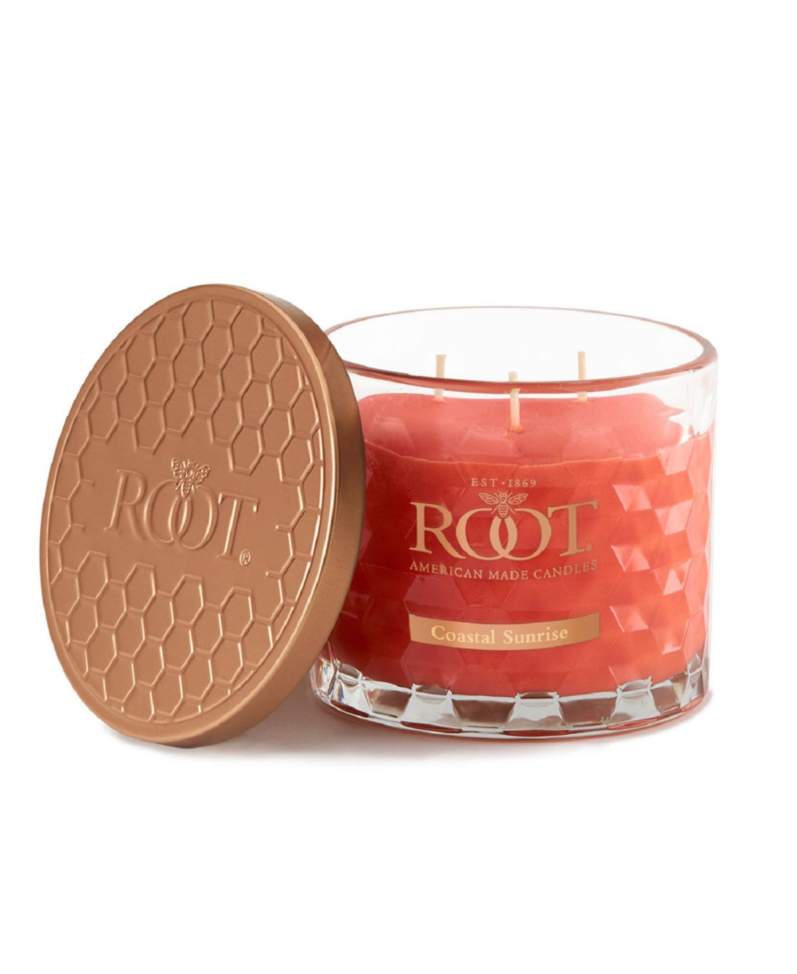 Ароматическая свеча в стеклянной банке ROOT CANDLES Coastal Sunrise Fragrance Honeycomb