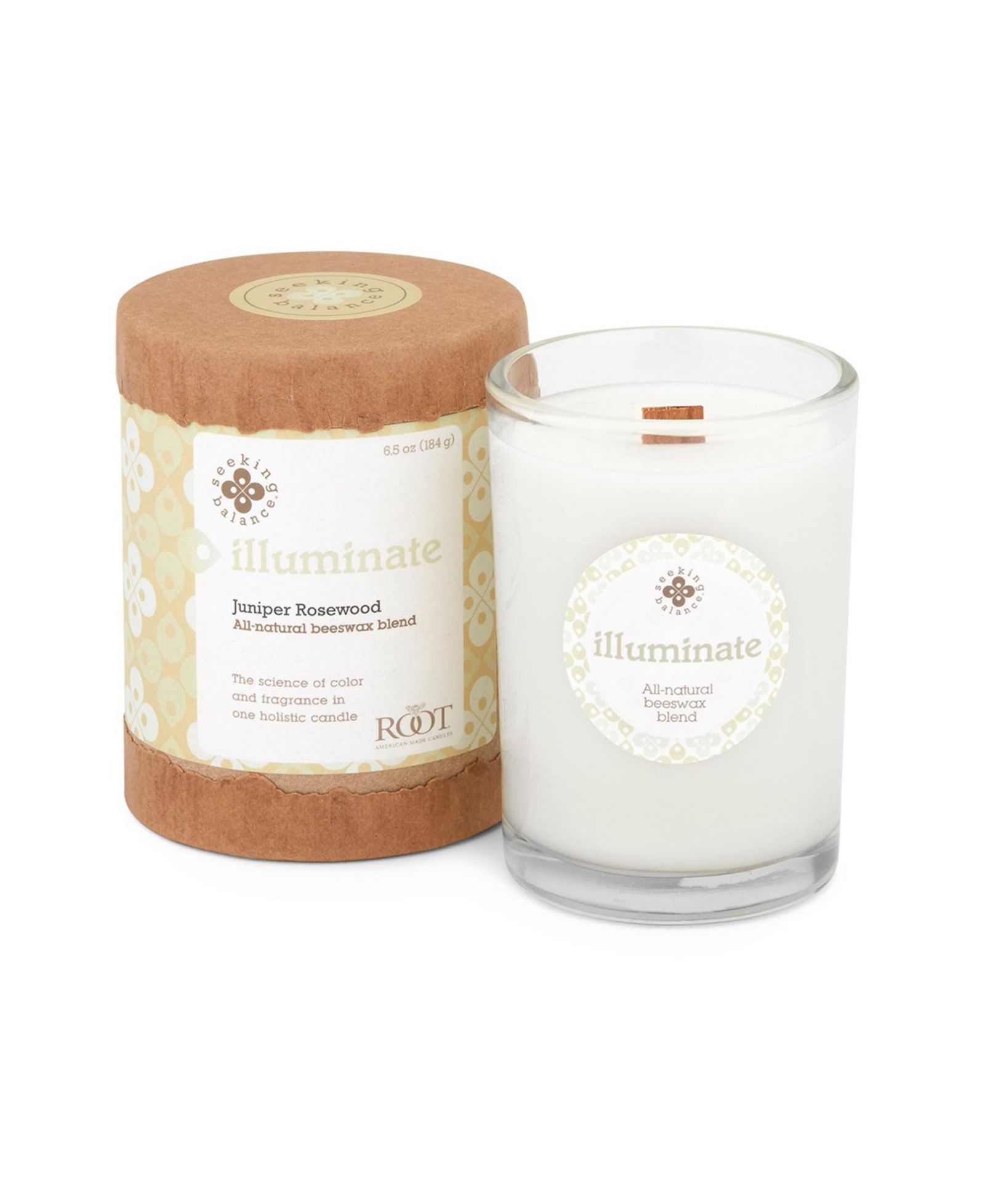 Ароматическая свеча в банке Seeking Balance Illuminate Juniper Rosewood Spa, 6.5 oz