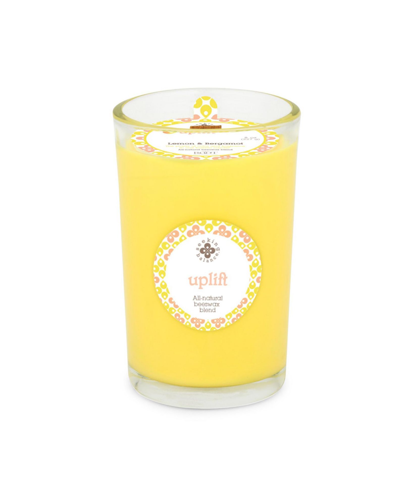 Ароматическая свеча в банке ROOT CANDLES Seeking Balance Uplift Lemon Bergamot Spa, 8 oz