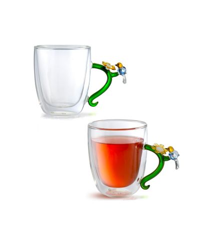 Qualia Glass кружки с двойными стенками, набор 2 шт, 10.5 Oz