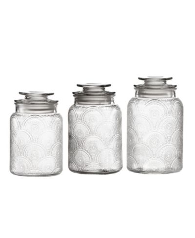Style Setter Glass Canister, Set of 3