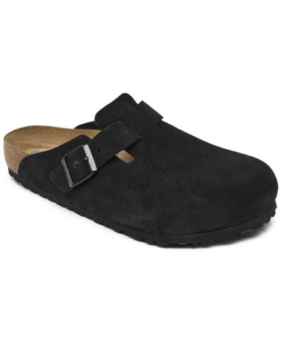 Birkenstock Мужские сабо Boston из замши с мягкой стелькой
