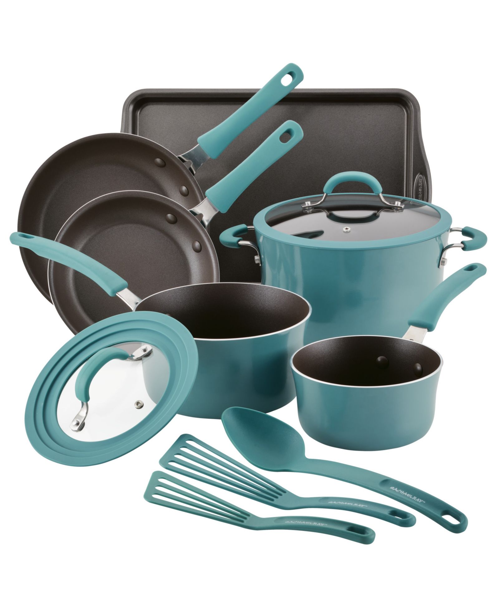 Rachael Ray набор алюминиевой антипригарной посуды Cook + Create, 11 предметов