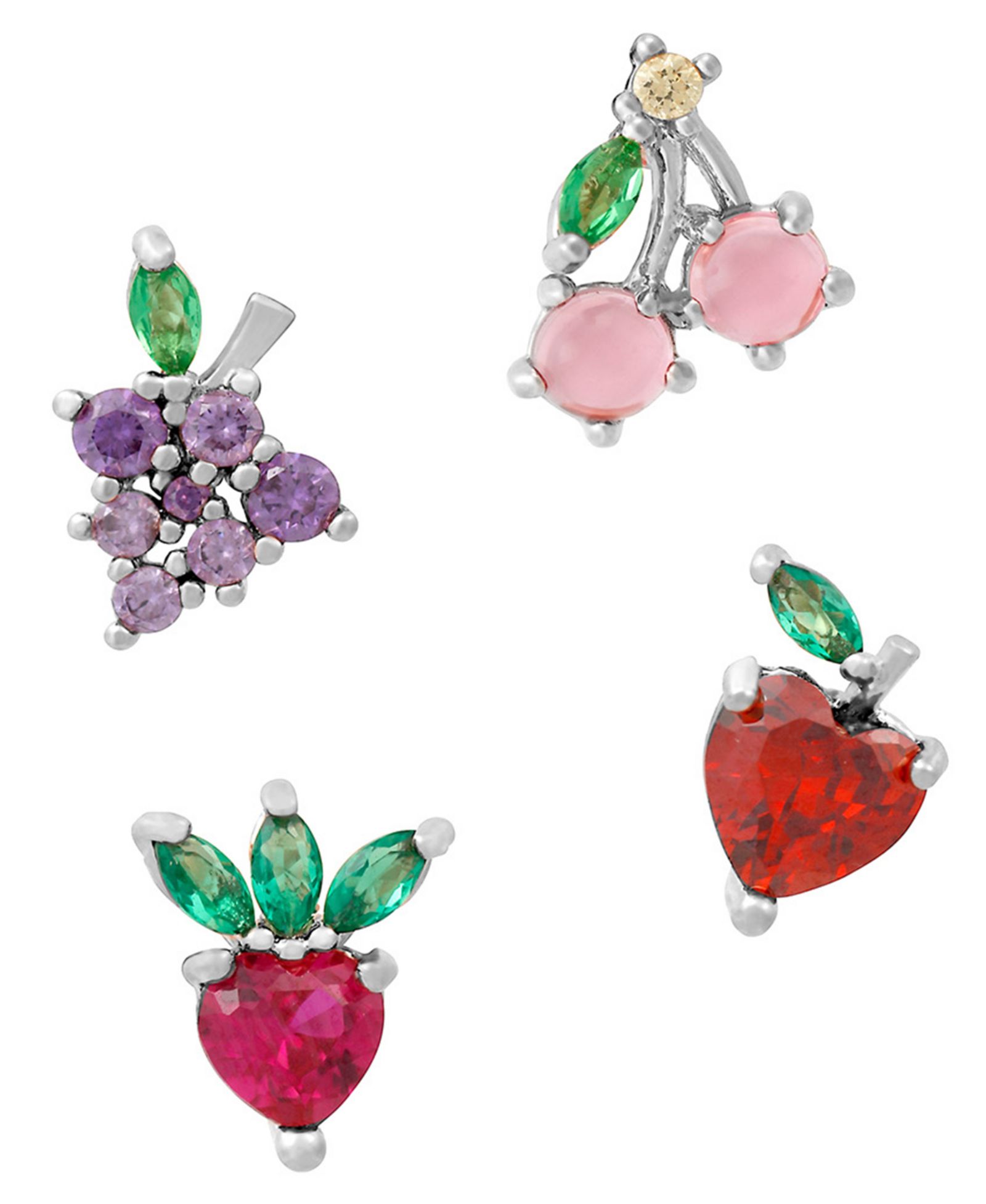 Girls Crew Fruit Basket Stud Earring Set