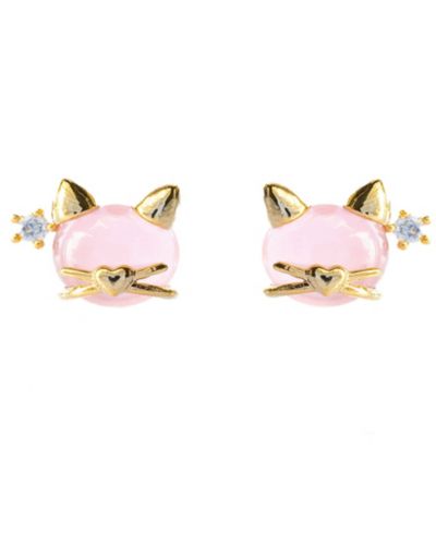 Girls Crew Серьги-гвоздики Kitty Kat Stud
