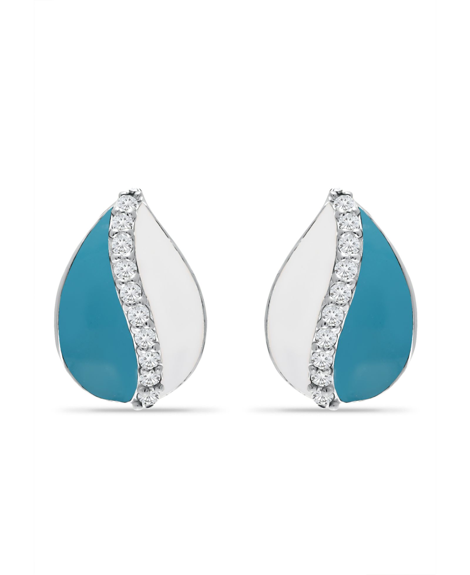 Серьги-кольца Giani Bernini Cubic Teardrop Huggie с кубическим цирконием (0.31 карата суммарно) в стерлинговом серебре или 18k золоте поверх серебра