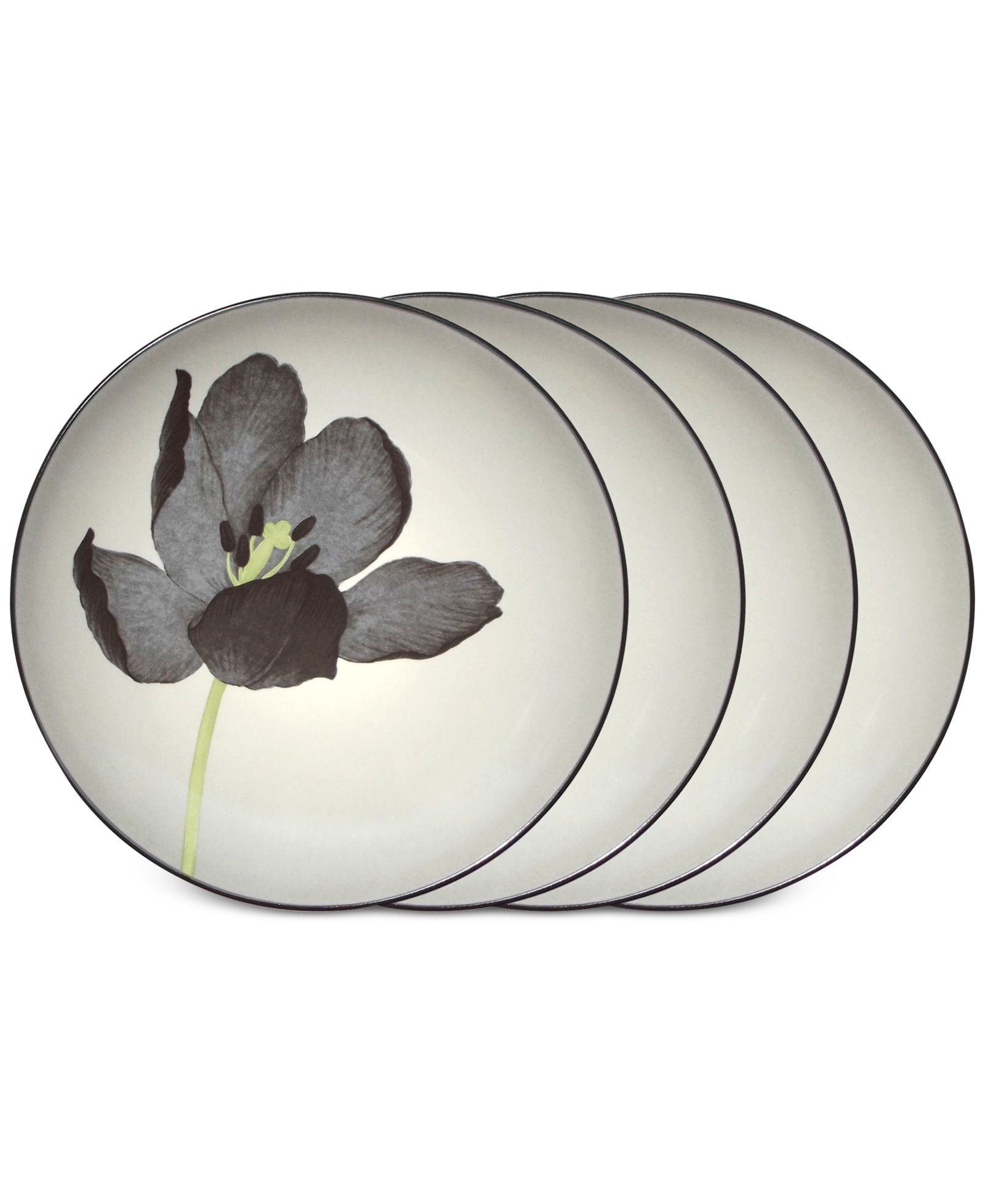 Noritake Colorwave Floral Accent Plates, Set of 4