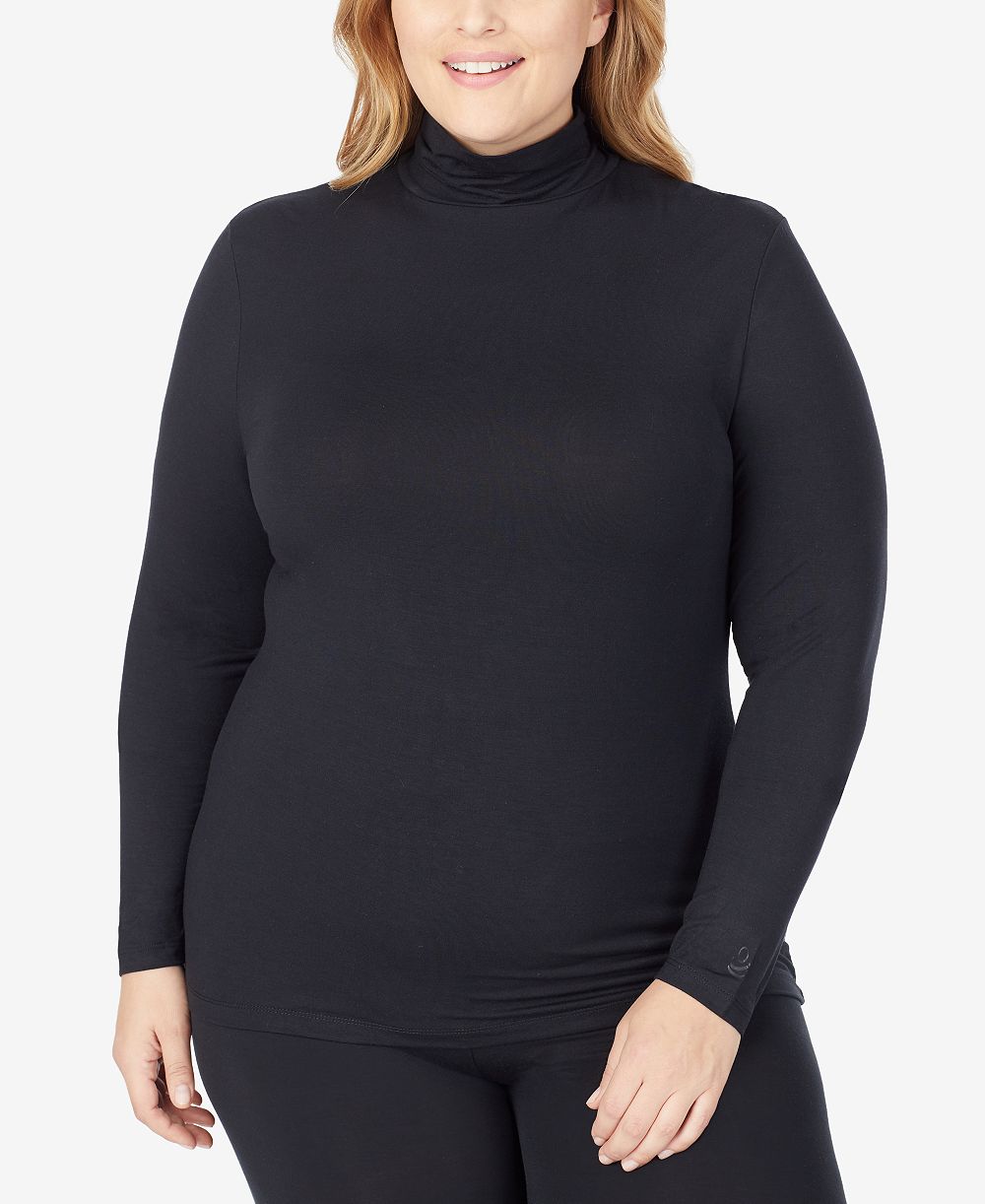 Cuddl Duds Plus Size Softwear with Stretch Turtleneck