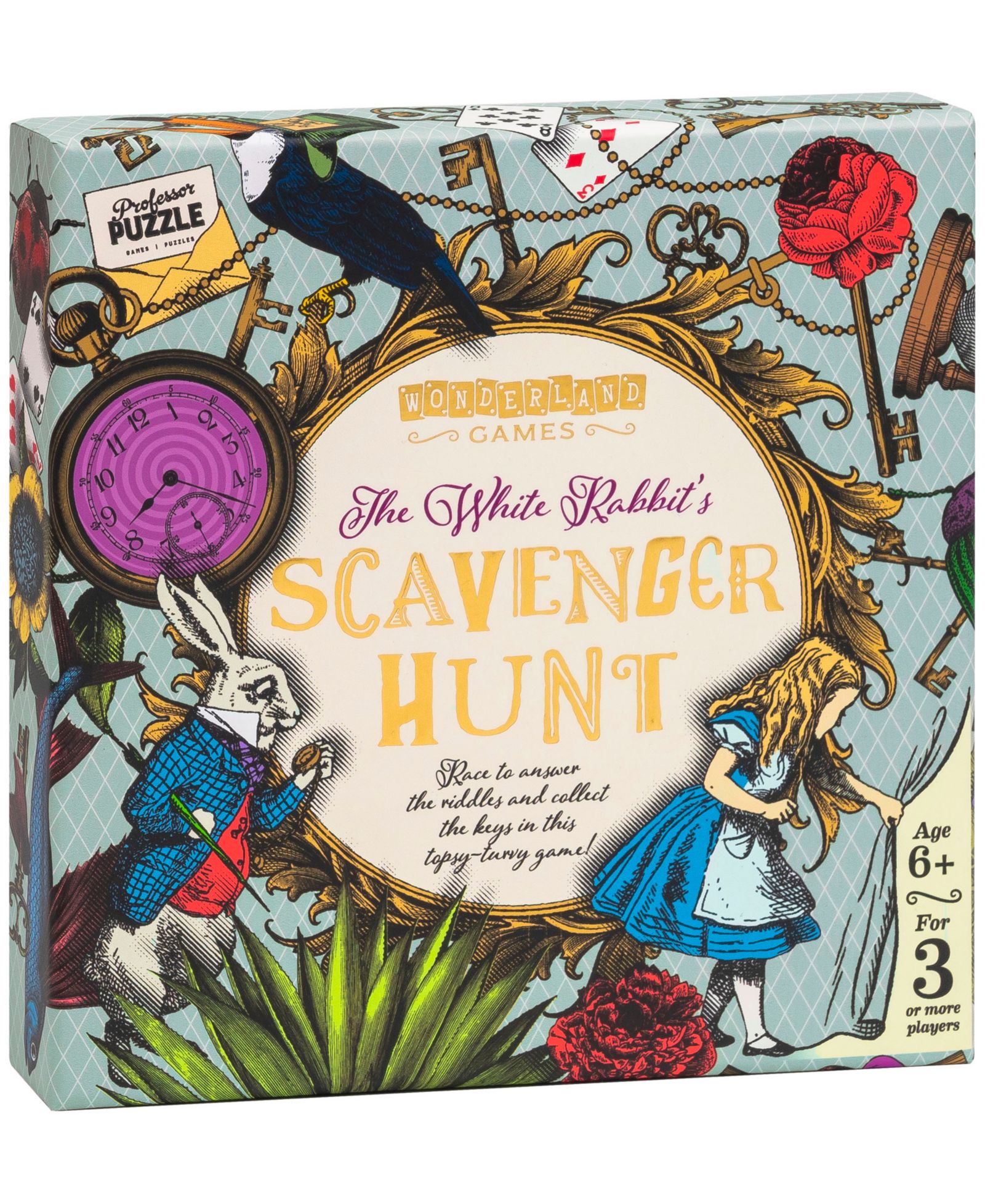 Набор пазлов Professor Puzzle Wonderland Games the White Rabbit's Scavenger Hunt, 42 Piece