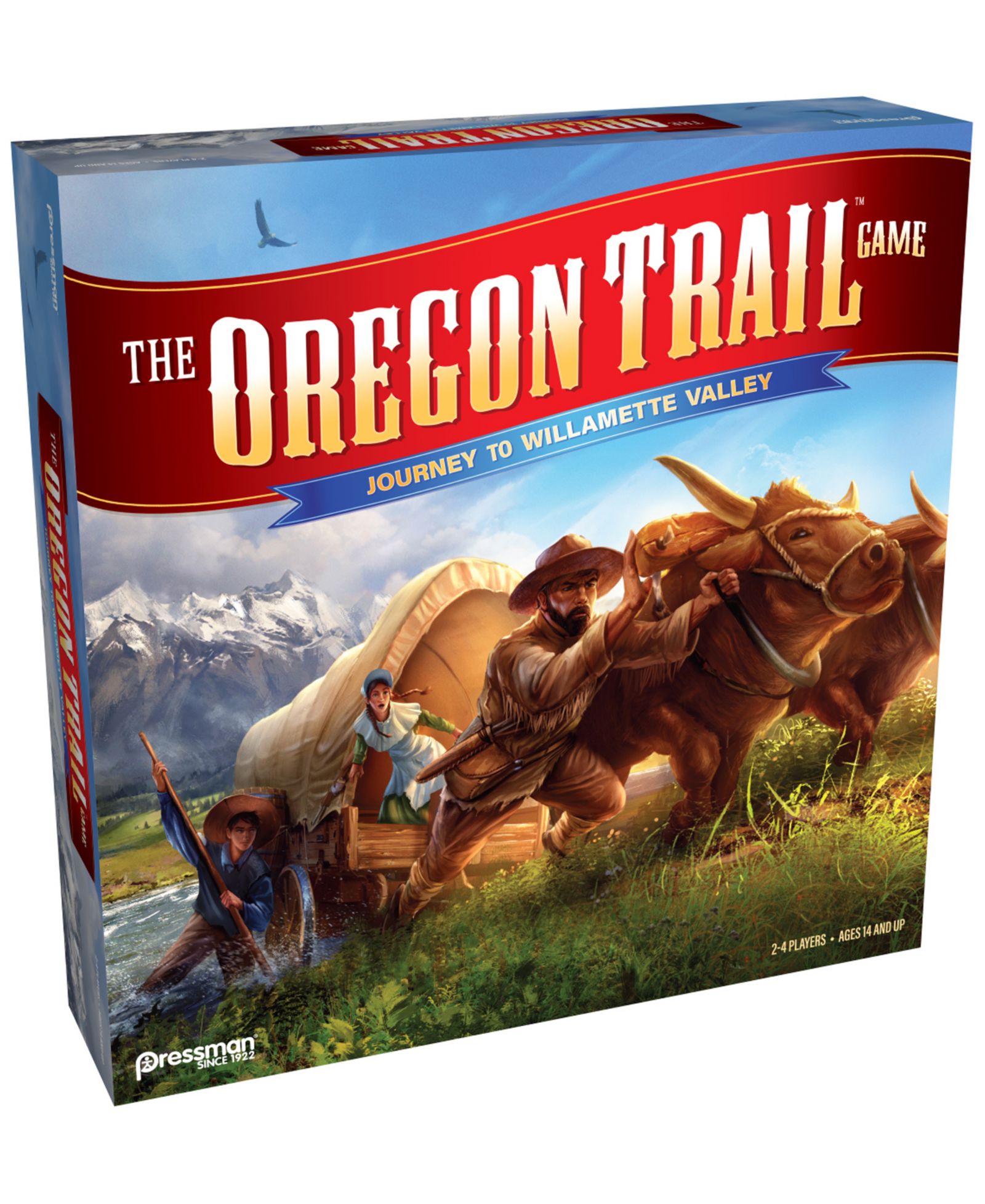 Pressman Toy The Oregon Trail Game - Journey to Willamette Valley Set 295 Piece Strategy Board Game, Ages 14+
