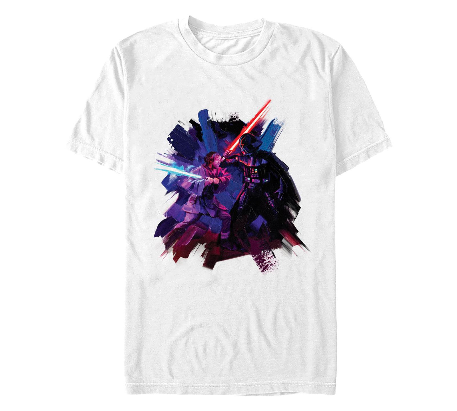 Men's Star Wars Obi Wan Kenobi Painted Duel T-shirt