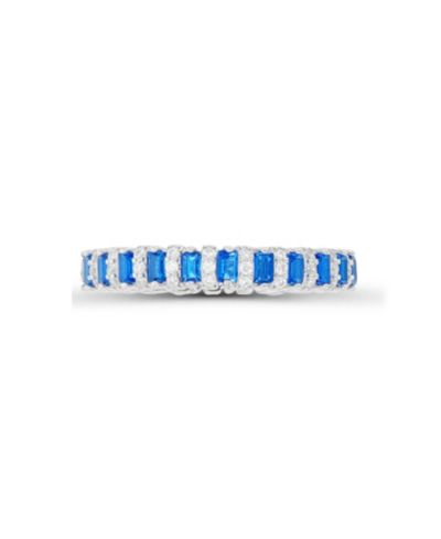 Кольцо Eternity из серебра с Spinel и Cubic Zirconia