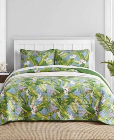 Tommy Bahama Home Aregada Dock Reversible 2 Piece Quilt Set, Twin