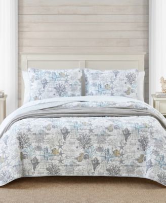Tommy Bahama Home Beach Bliss Reversible 2 Piece Quilt Set, Twin